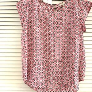 Joie 100% Silk cap sleeve blouse